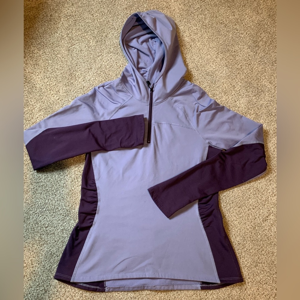 Stoneware Designs 1/4 zip with hood